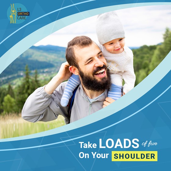 Social Media Content Calendar posts design: L3 Ortho Care